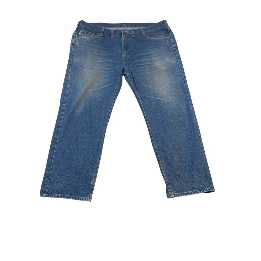 Carhartt B480 DPS Traditional Fit Jeans Mens 46x30 Blue Stonewash Straight Leg